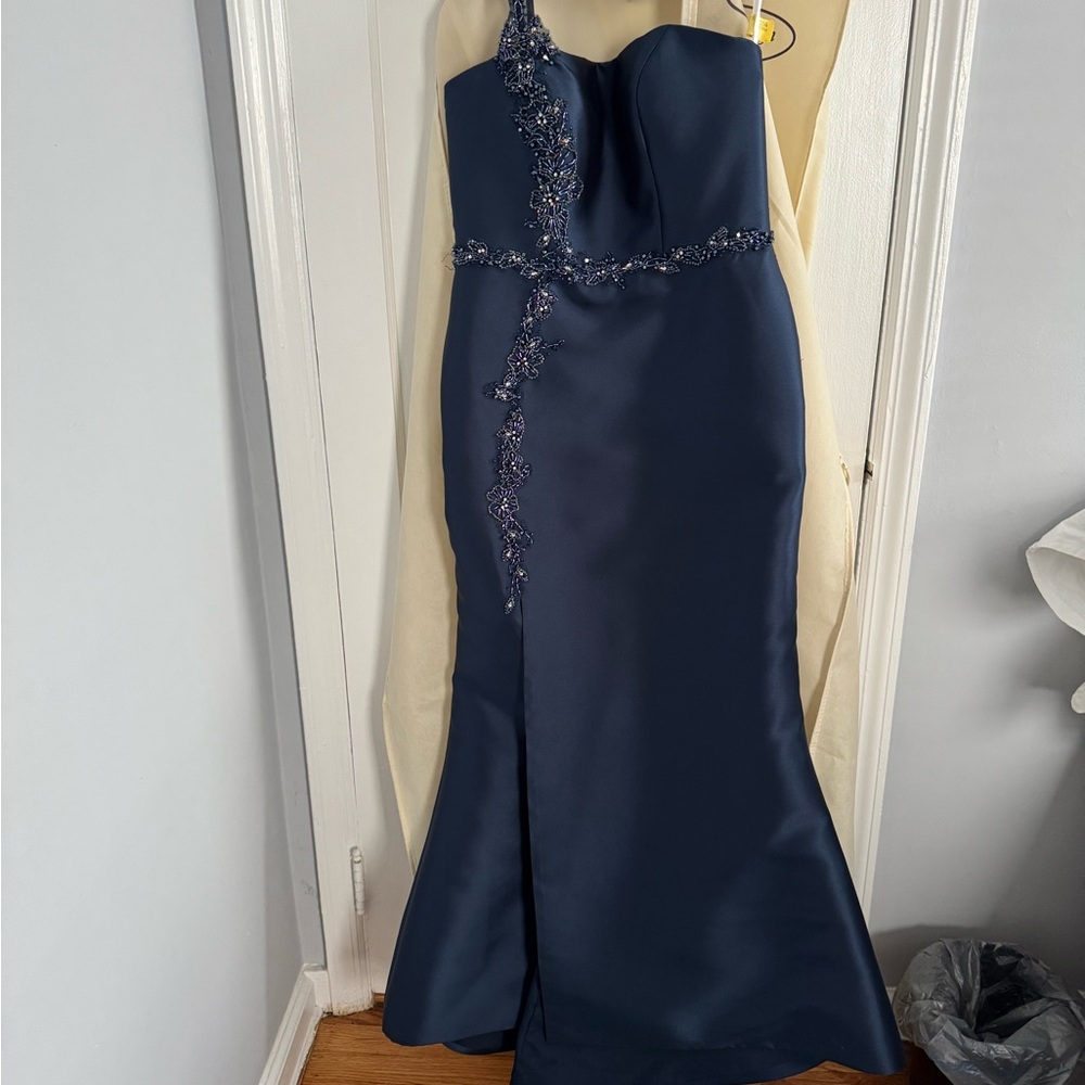 Elegant Navy Blue Dress